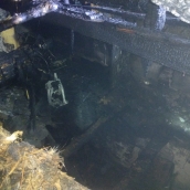 Un incendio calcina una casa en San Andrés de Montejos Un incendio calcina una casa en San Andrés de Montejos