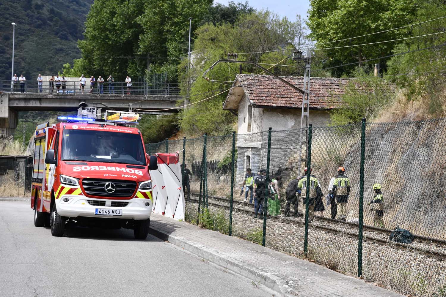 Un tren arrolla a una persona en Ponferrada (6)