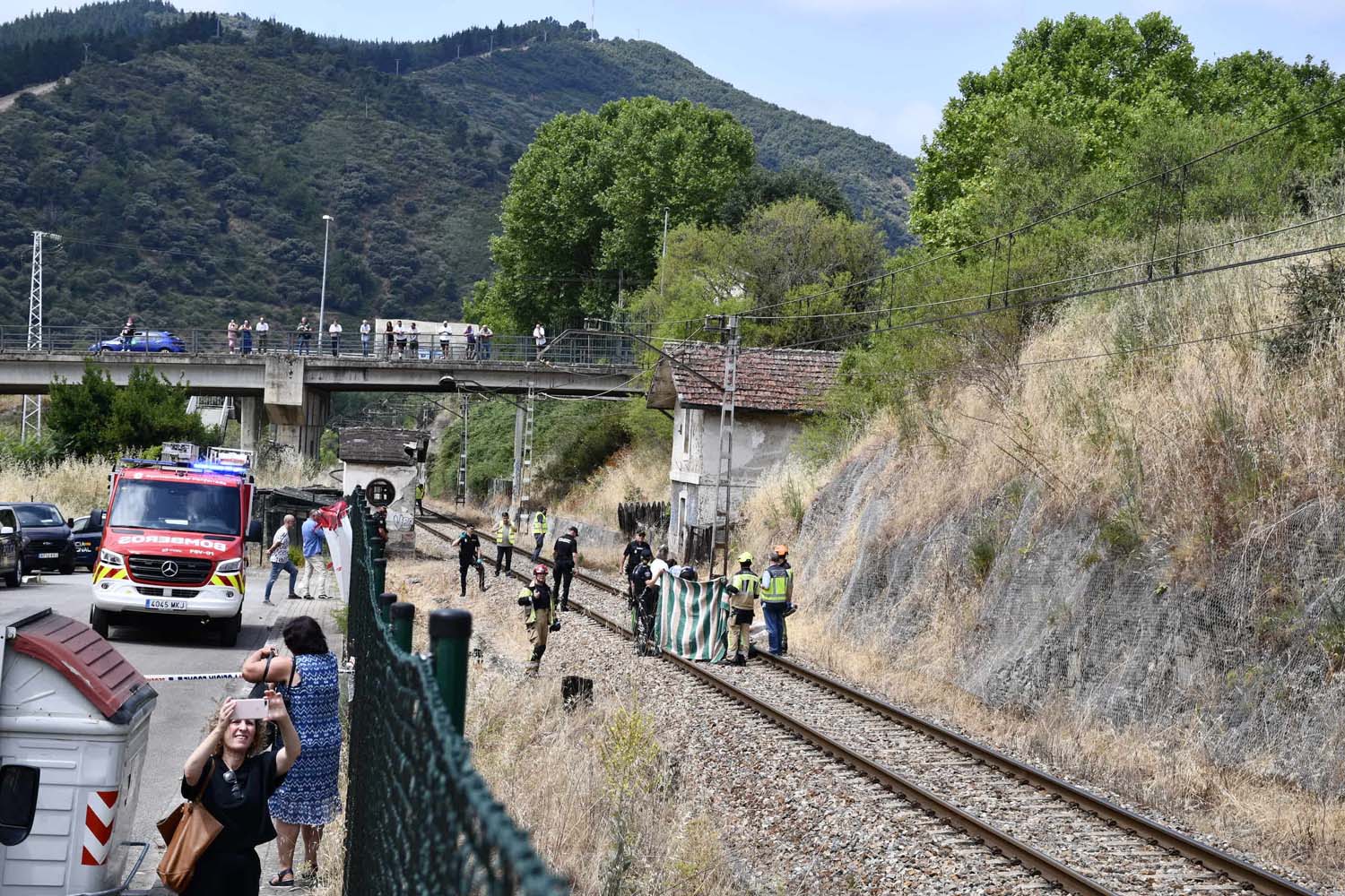 Un tren arrolla a una persona en Ponferrada (4)