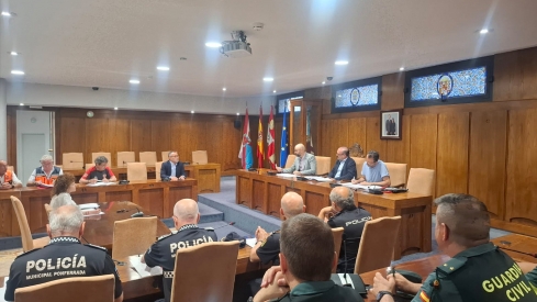 Reunión para el dispostivo de seguridad especial de la Noche Templaria de Ponferrada