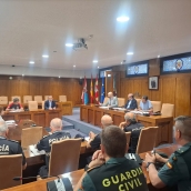 Reunión para el dispostivo de seguridad especial de la Noche Templaria de Ponferrada
