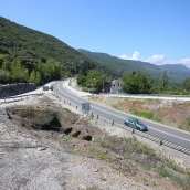 César Sánchez ICAL. Carretera N 120 entre Villamartín de la Abadía y Orense, por dónde discurriría la autovía A 76 entre Ponferrada y Orense