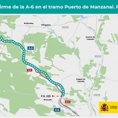 Transportes formaliza la adjudicación de 10 millones para la rehabiliatación de la A-6 en el Puerto del Manzanal 