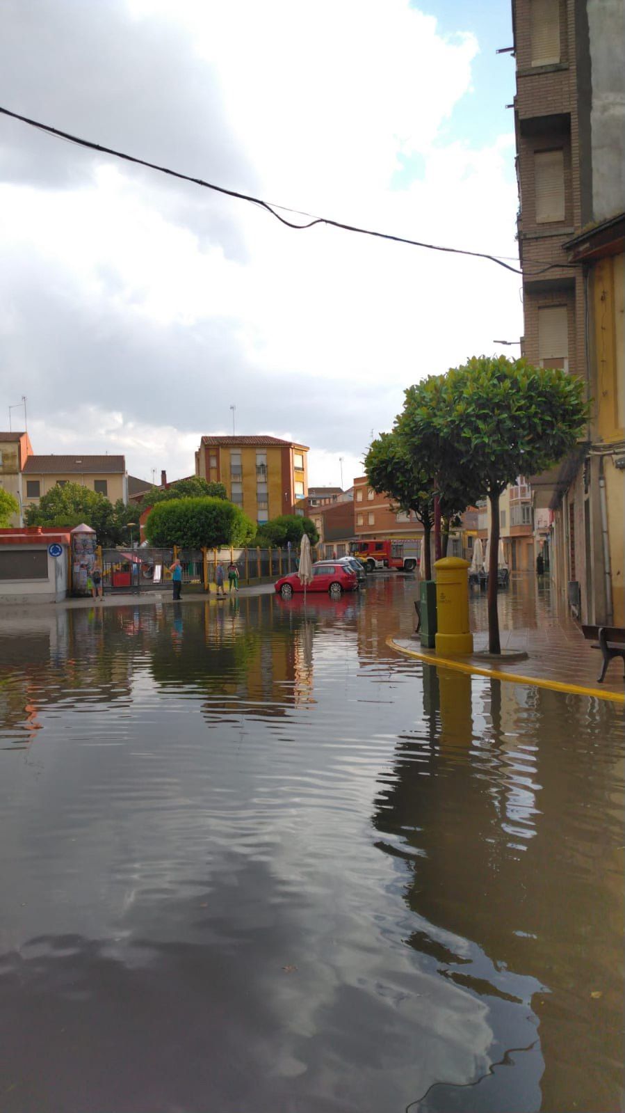 Inundación en la que intervinieron los Bomberos de la Diputación de León