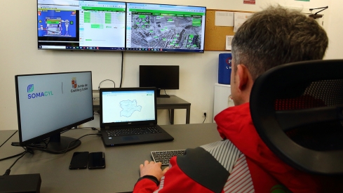 César Sánchez ICAL. Oficina de control de la planta Red de Calor de Ponferrada