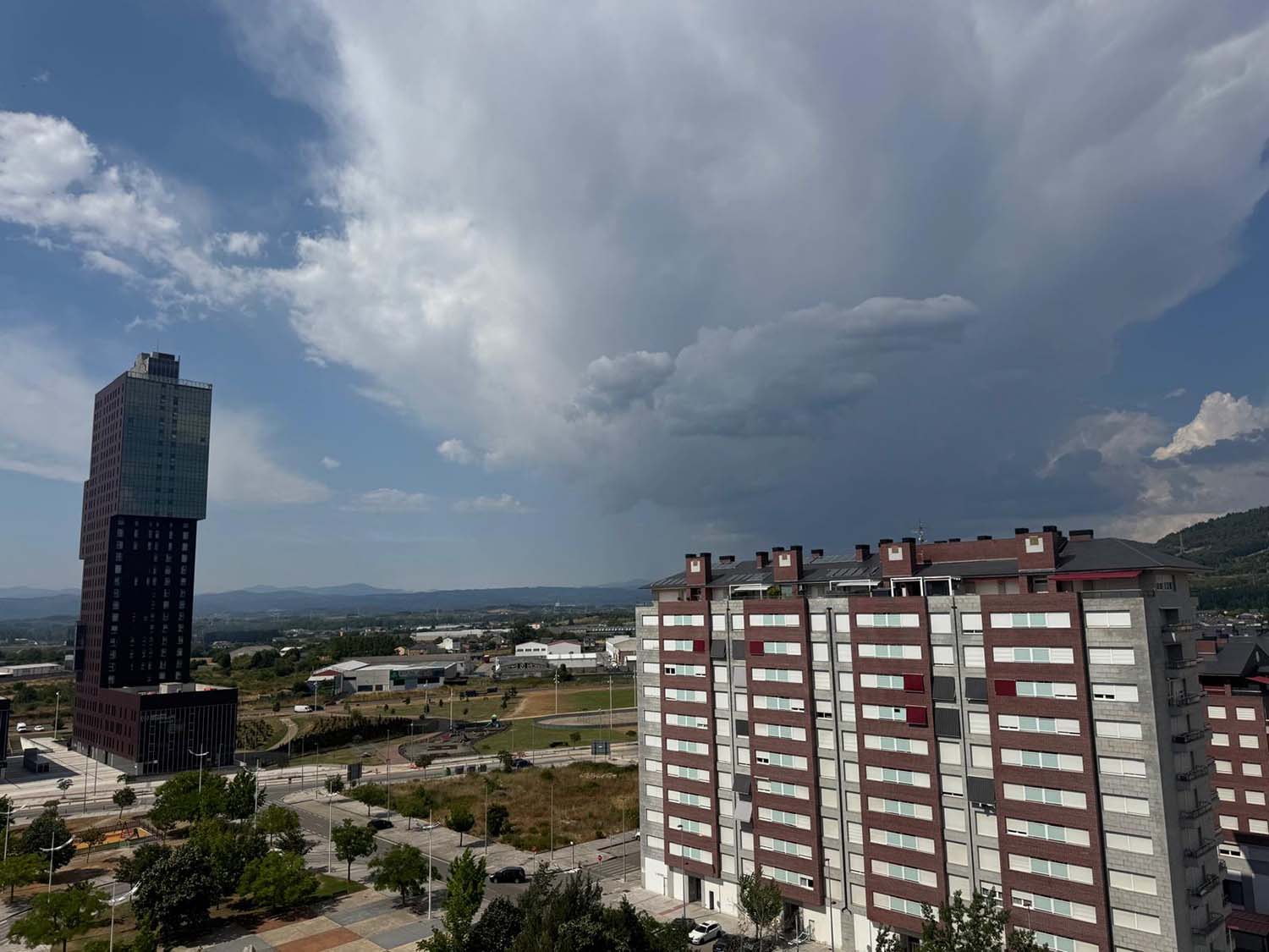 Tormenta sobre Ponferrada