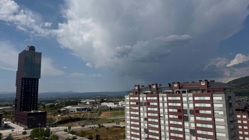 Tormenta sobre Ponferrada