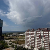 Tormenta sobre Ponferrada