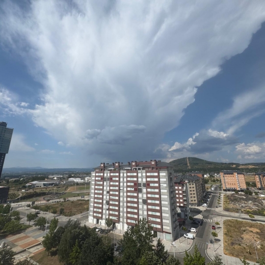 Tormenta sobre Ponferrada.