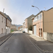 Calle en Fuentesnuevas donde tuvo lugar el reventón