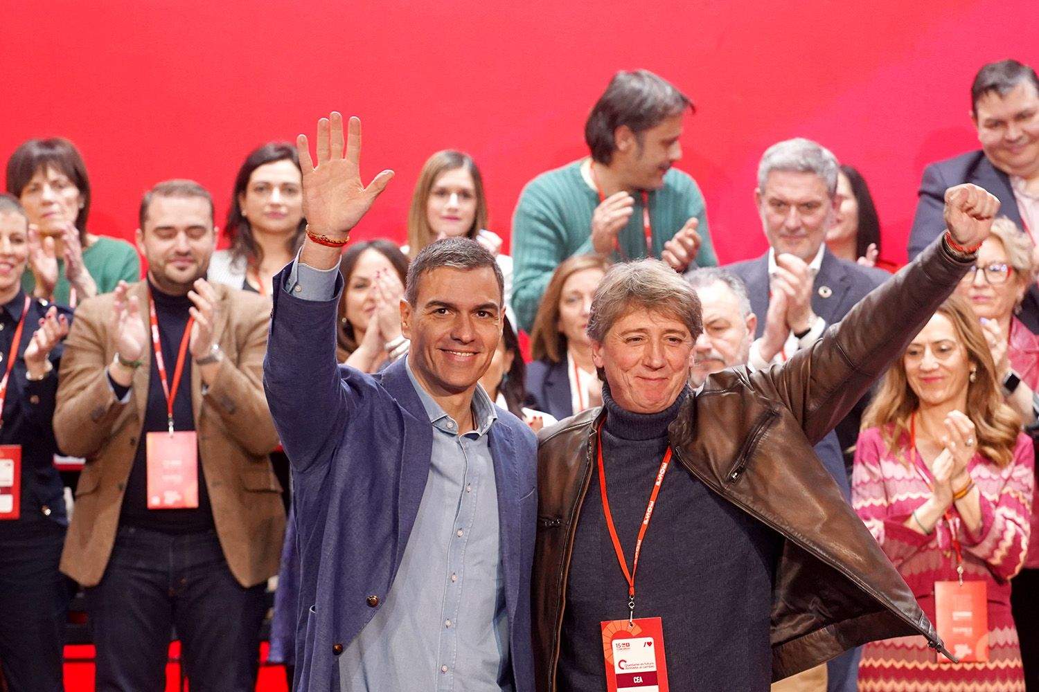 Pedro Sánchez junto a Carlos Martínez | El PSOE elige León para celebrar la gran convención federal de inicio del curso político