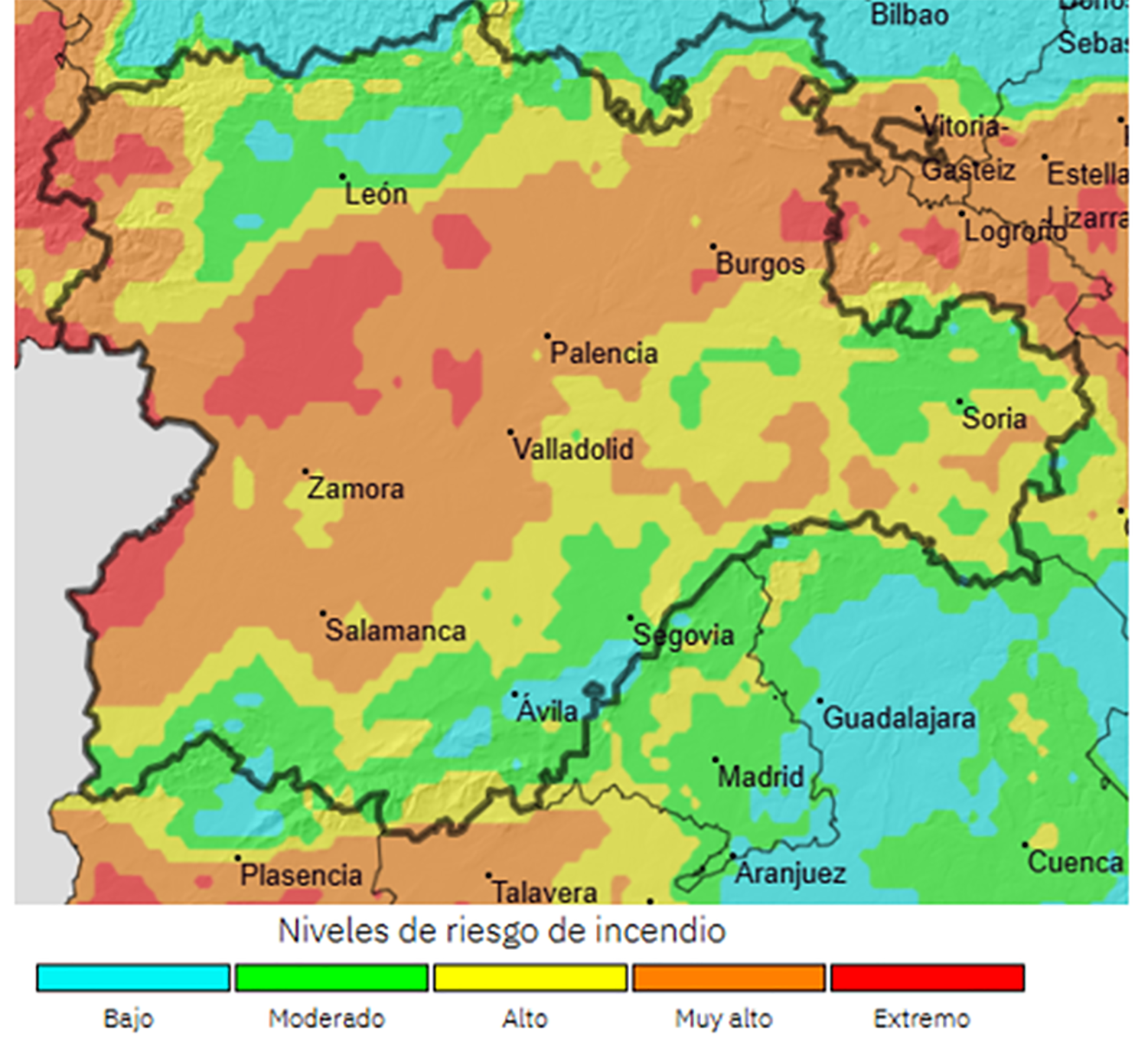riesgo incendio dentri