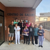 Participantes de la iniciativa 'Camina por la salud' de Puente de Domingo Flórez 