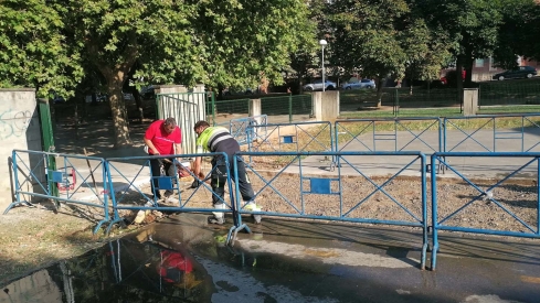 Obras de mejora del acceso de la entrada del colegio de Educación Infantil San Antonio