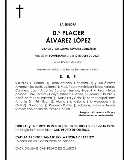 PLACER ÁLVAREZ LÓPEZ