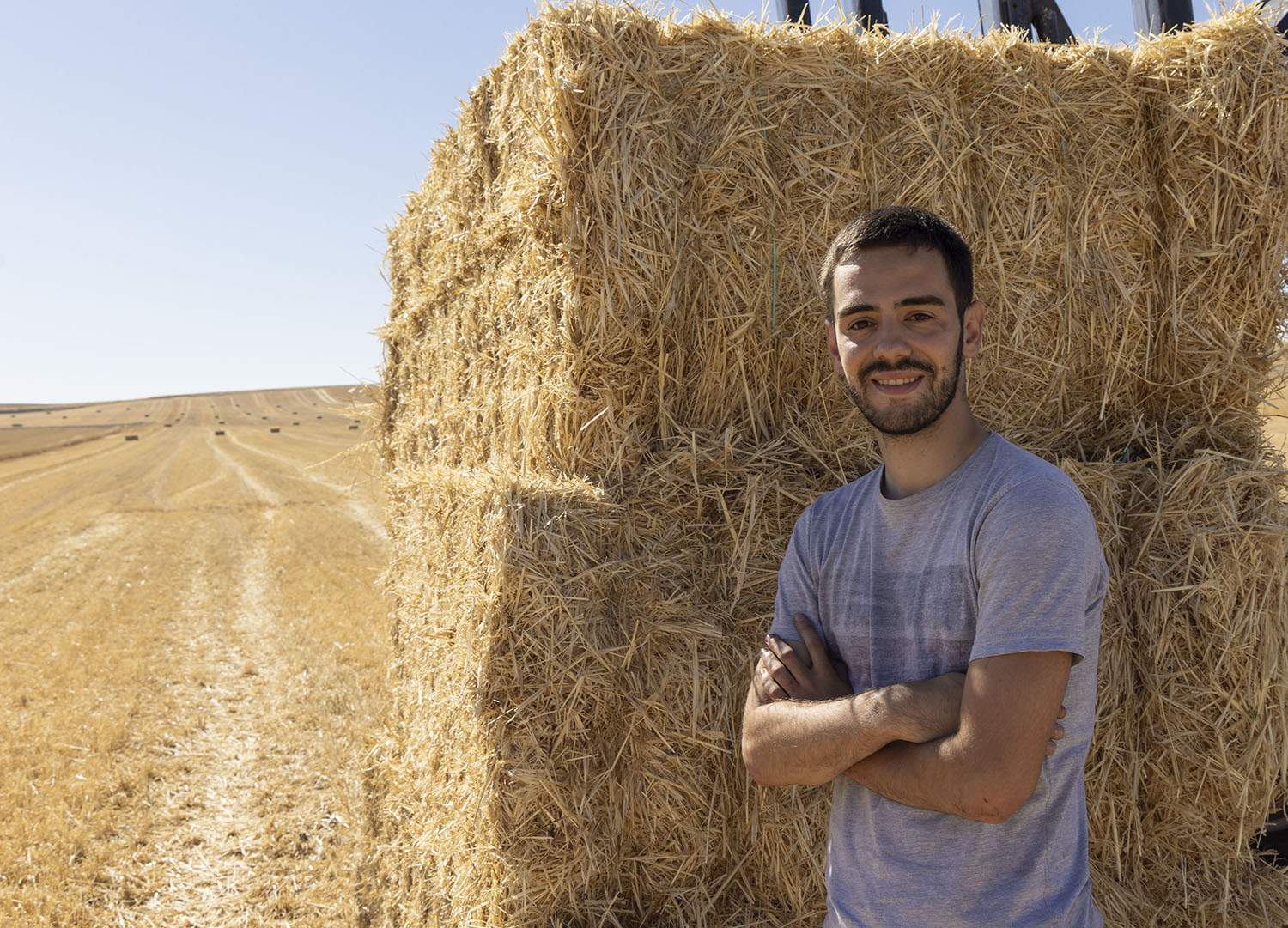 Susana Martín / ICAL . Miguel Pollo, joven agricutor de la provincia de Salamanca