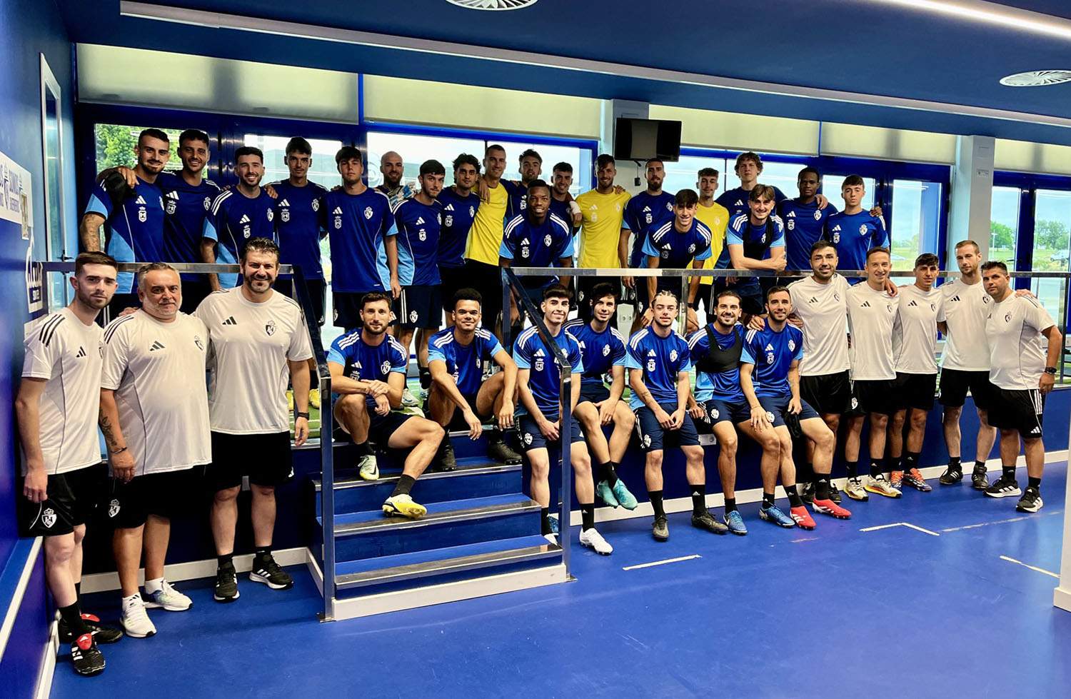 La plantilla de la Ponferradina en su primer día de pretemporada La plantilla de la Ponferradina en su primer día de pretemporada