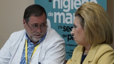 César Sánchez ICAL. La gerente regional de Salud, Violeta Martínez Pindado, preside la Comisión de seguimiento del Plan de Garantía Asistencial para El Bierzo. Junto a ella el gerente del hospital El Bierzo .