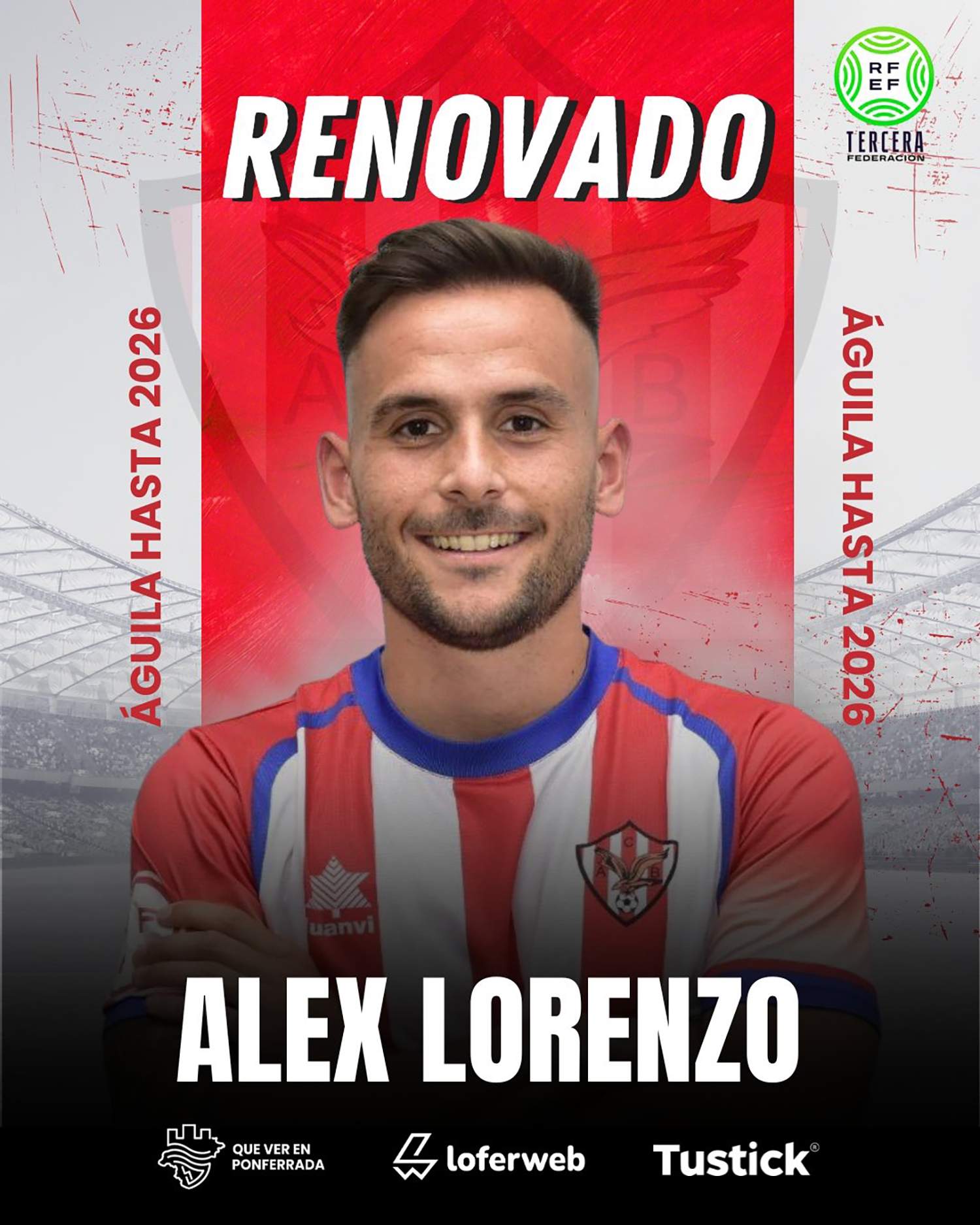 Álex, jugador del Atlético Bembibre