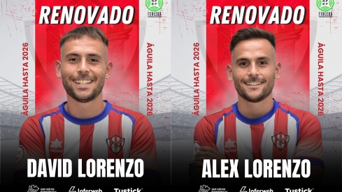 Los hermanos Lorenzo, David y Álex, renuevan con el Atlético Bembibre