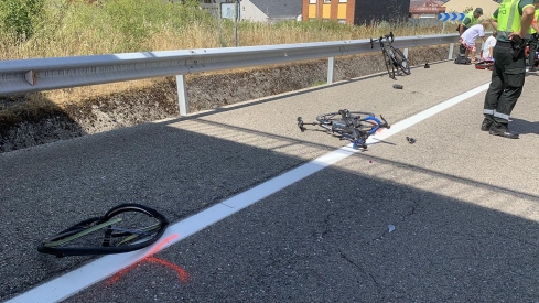 Atropello a una ciclista en Bembibre.