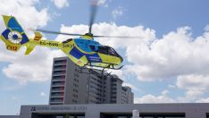 Helicóptero medicalizado de Sacyl | Una herida tras salirse de la vía en la LE-6620 en Villamoratiel de las Matas (León) Helicóptero medicalizado de Sacyl | Una herida tras salirse de la vía en la LE-6620 en Villamoratiel de las Matas (León)