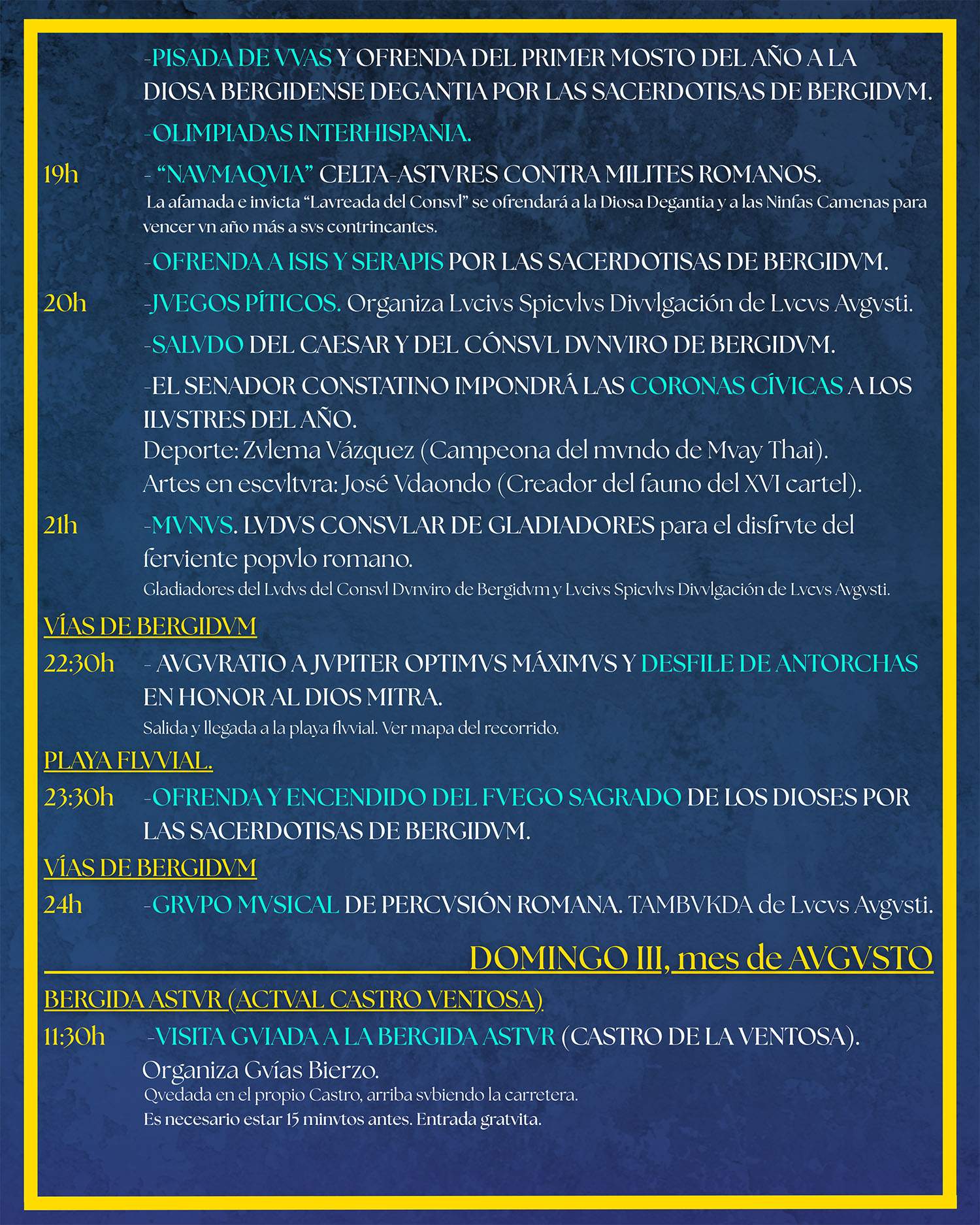 PROGRAMACIÓN LVDVS BERGIDVM FLAVIVM MMXXV 3