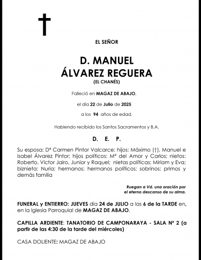 MANUEL ALVAREZ REGUERA