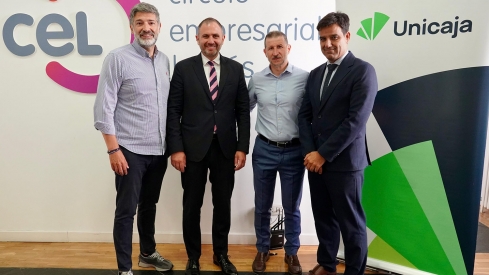 Unicaja ha renovado la colaboración que mantiene con el Círculo Empresarial Leonés (CEL)