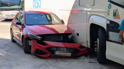 Accidente estación autobuses Ponferrada 