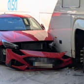 Accidente estación autobuses Ponferrada 