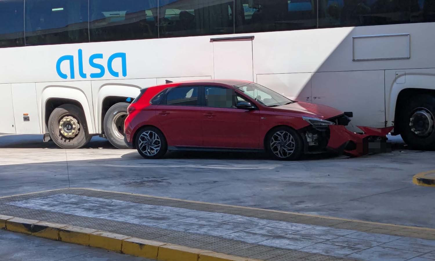 Accidente estación autobuses Ponferrada