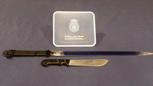 Dos detenidos en Valladolid por amenazas con un sable a un menor tras una persecución policial
