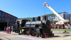 Traslado de la locomotora PV 31 de Ponferrada a los Talleres Ferroviarios de Villablino Traslado de la locomotora PV 31 de Ponferrada a los Talleres Ferroviarios de Villablino