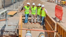 Jcyl ICAL . El consejero de Medio Ambiente, Vivienda y Ordenación del Territorio, Juan Carlos Suárez Quiñones, visita la red de calor de Ponferrada