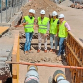 Jcyl ICAL . El consejero de Medio Ambiente, Vivienda y Ordenación del Territorio, Juan Carlos Suárez Quiñones, visita la red de calor de Ponferrada