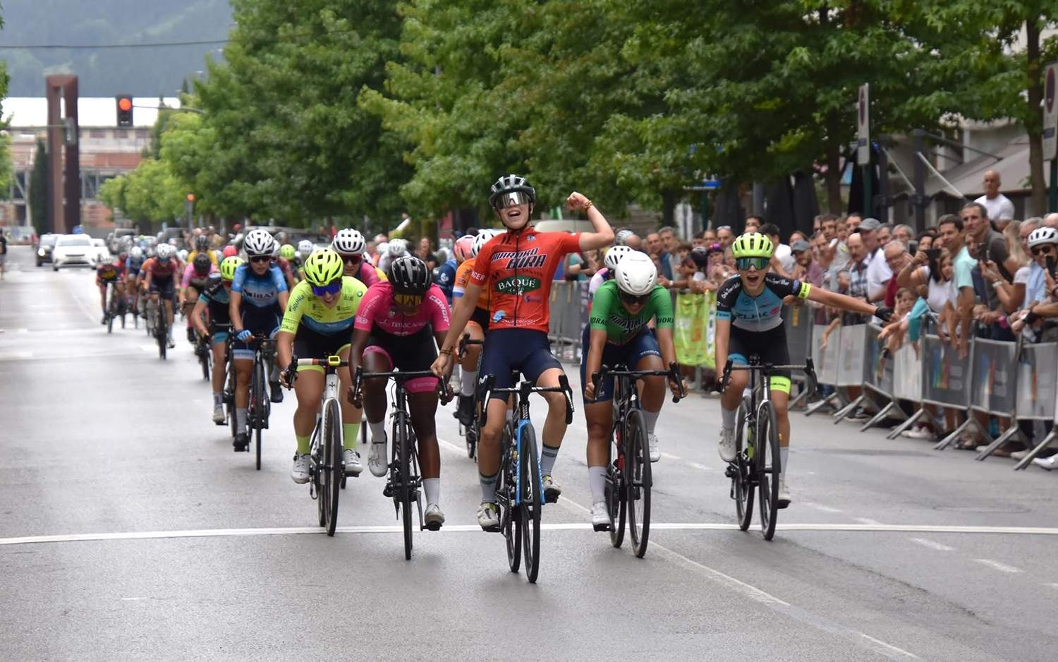 La ciclista berciana Vega Albares.