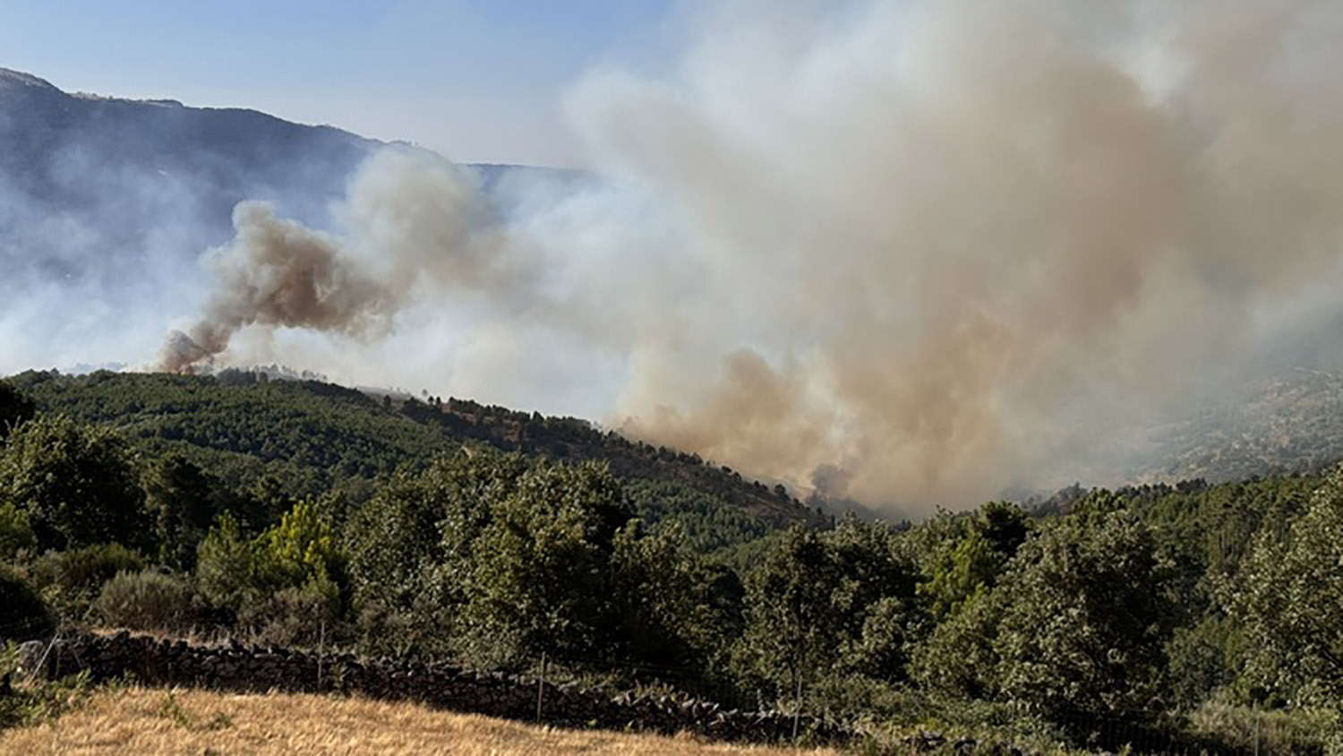 Fallece un bombero que se dirigía al incendio de Mombeltrán en un accidente de tráfico en El Hornillo (Ávila). ICAL 