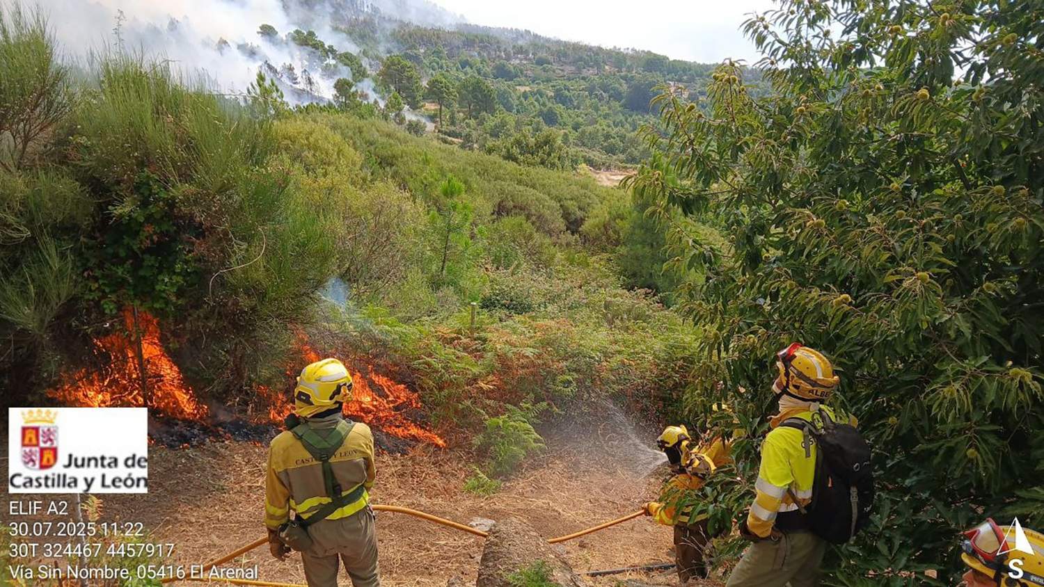 Herido con quemaduras leves un militar de la UME en el incendio de Ávila | Foto: Naturaleza Castilla y León