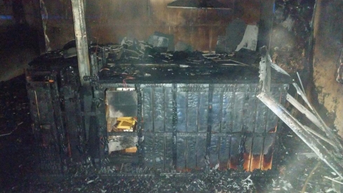 Incendio San Andrés de Montejos, cedido por los Bomberos de Ponferrada 