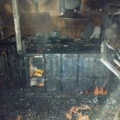 Incendio San Andrés de Montejos, cedido por los Bomberos de Ponferrada Incendio San Andrés de Montejos, cedido por los Bomberos de Ponferrada