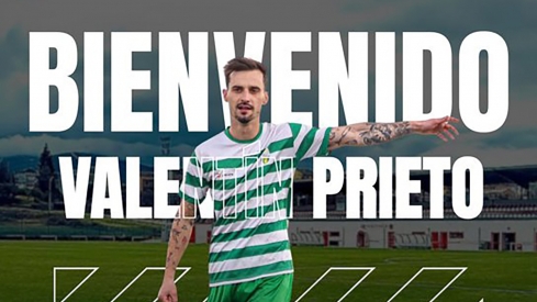 El nuevo jugador del Atlético Bembibre Valentín Prieto