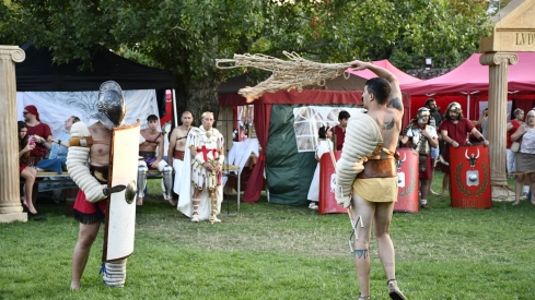 Lucha de gladiadores de la Ludus Bergidum de Cacabelos 2025 (2)