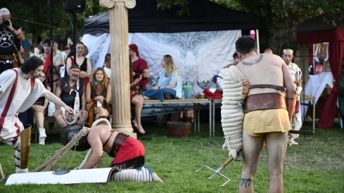 Lucha de gladiadores de la Ludus Bergidum de Cacabelos 2025 (4)