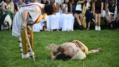 Lucha de gladiadores de la Ludus Bergidum de Cacabelos 2025 (9)