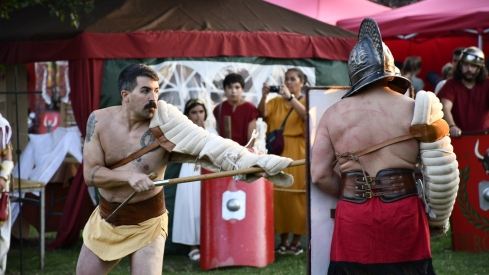 Lucha de gladiadores de la Ludus Bergidum de Cacabelos 2025 (90)
