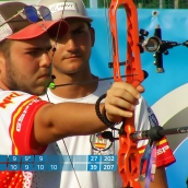 El arquero berciano Héctor González, cuarto en la modalidad por equipos de la European Youth Cup