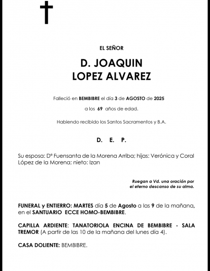 JOAQUIN LOPEZ ALVAREZ