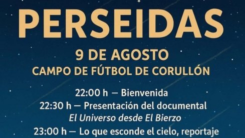 Corullón se prepara para la magia de las Perseidas con chocolate y actividades en una noche astronómica abierta al público