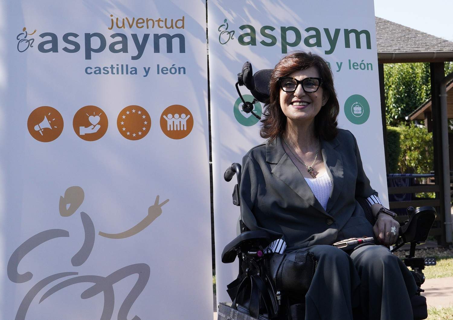 Presentación del campamento de Aspaym en el Bosque de los Sueños | Foto: César Hornija, ICAL. Presentación del campamento de Aspaym en el Bosque de los Sueños | Foto: César Hornija, ICAL.